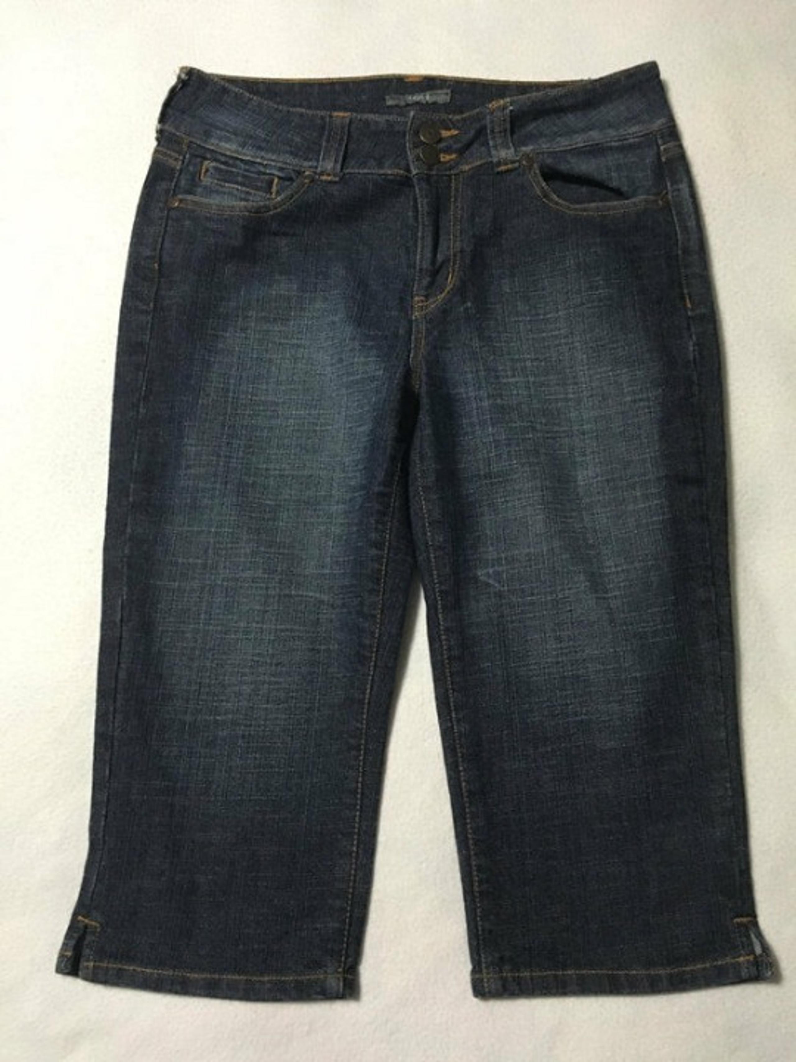 Apt. 9 Dark Wash Capri Denim Jeans 10