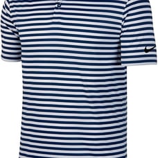 Nike Golf Dri-Fit Victory Blue Striped Golf Polo Shirt Men’s Size M