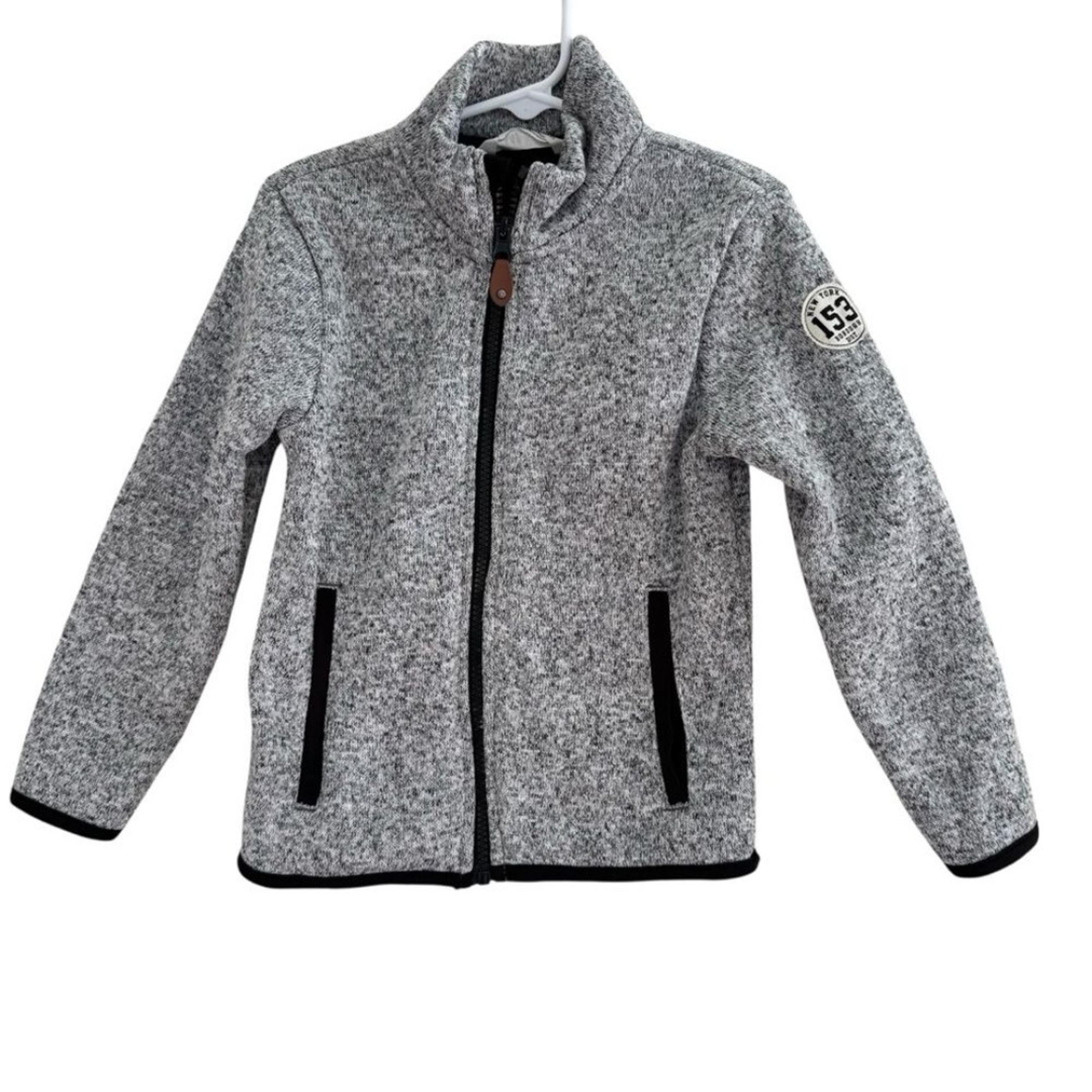 H&M Heather Gray Jacket Sweatshirt Full Zip Boys Size 4-6Y