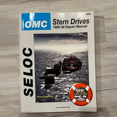 Seloc #3404 OMC Cobra Stern Drives Repair Manual 1986-98 Engine and Drive System