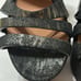 Haiki 801 Women's Black Metallic Designer Platform High Heel Sz 9 Italy