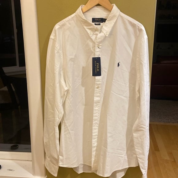 NWT RALPH LAUREN MEN’S CLASSIC BUTTON DOWN SHIRT