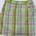Lilly Pulitzer Pastel Plaid Skort Golf Skirt Vintage White Tag Size 2