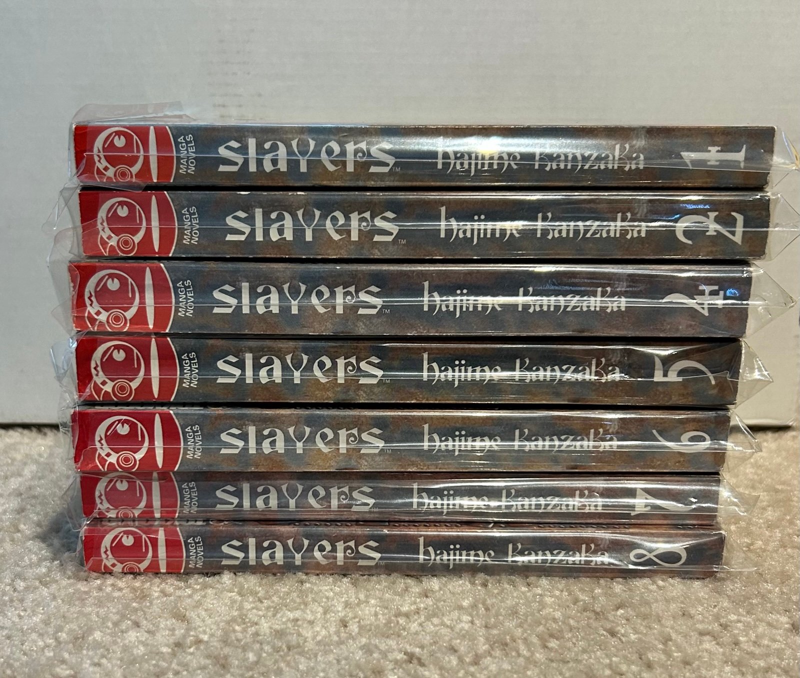 Slayers Light Novel Singles 1-2, 4-8