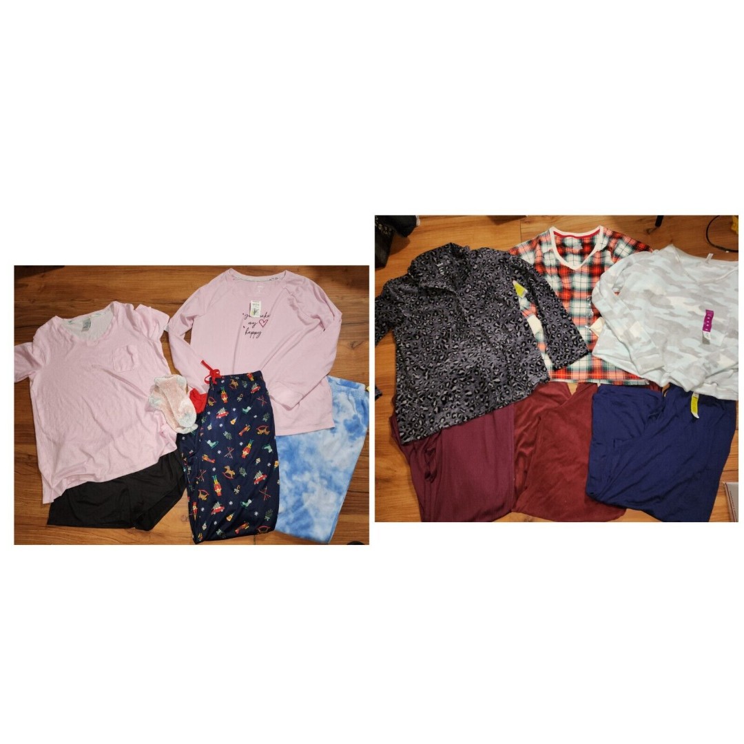 Women’s Pajama Wholesale Liquidation Box Lot Sz Med KOHL'S Cuddl Sonoma 12 Pcs