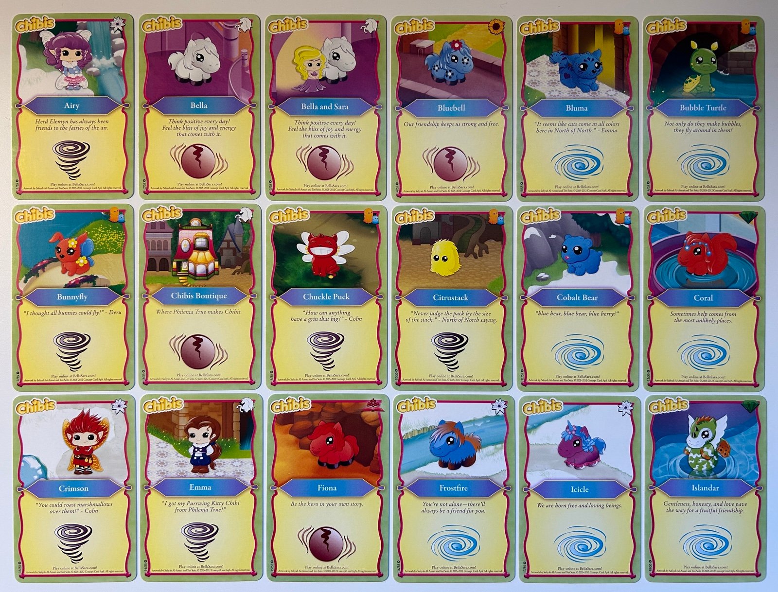 Bella Sara - Magical Chibis Series Complete Base Set (1-55)