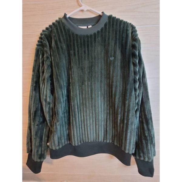 Adidas Adicolor Contempo 3D Crew Sweatshirt Green Size Small