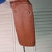 Sachel by Tignanello Purple Tan Leather with Faux Trim Silvertone Hardware