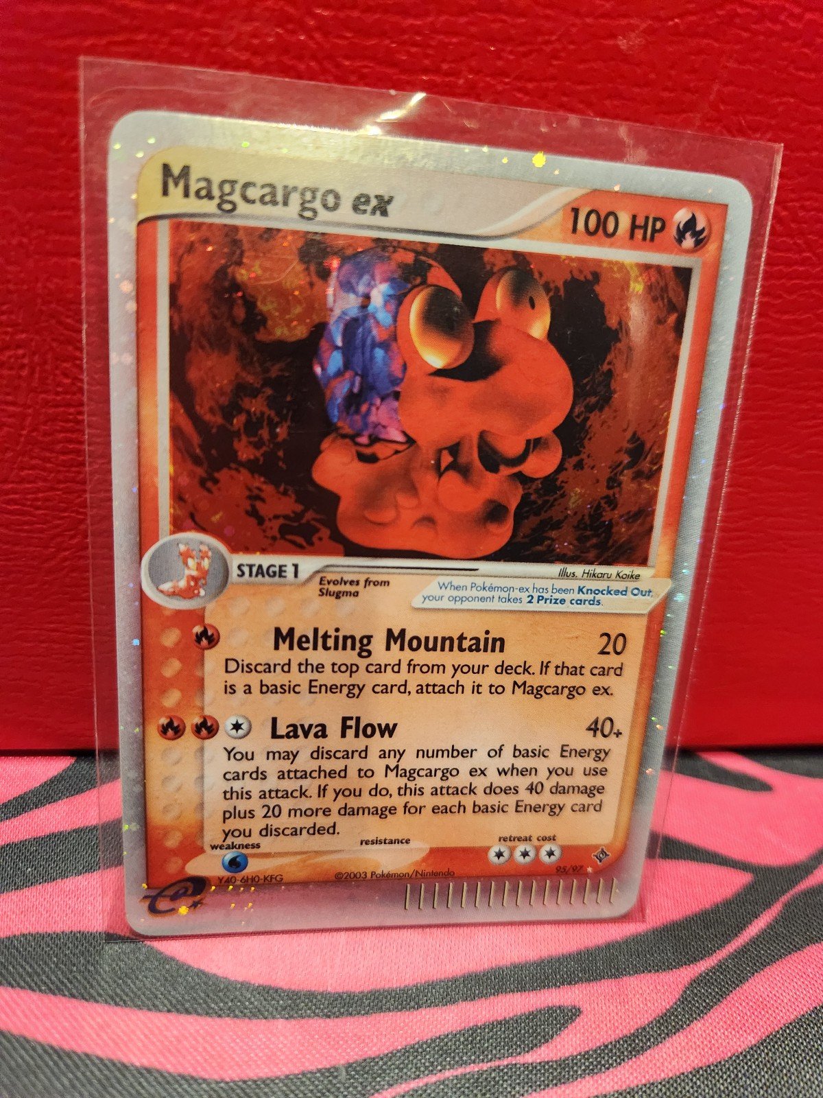 Pokemon Magcargo ex 95/97 Holofoil Ultra Rare 2003 EX Dragon E-Reader