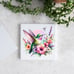 Set of 4 Hummingbird Ceramic Coasters