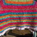 Crocheted toddler blanket