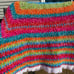 Crocheted toddler blanket