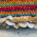 Crocheted toddler blanket