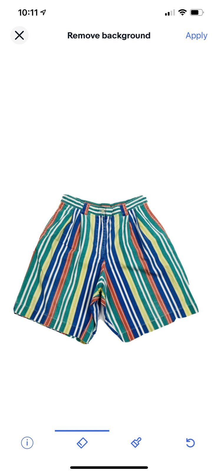 VTG 90s Streetwear Striped Mom Shorts