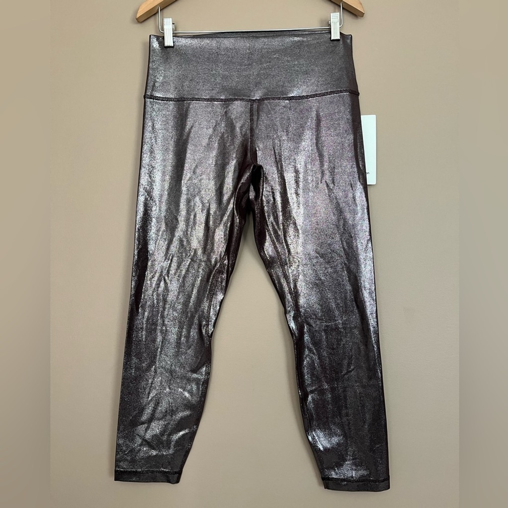 {Lululemon} Align High-Rise Pant 25 Shine in Radiate Foil Print French Press