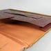 Leather Zip-around Portfolio Colorful Intricate Embossed Design Padfolio Regular