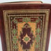 Leather Zip-around Portfolio Colorful Intricate Embossed Design Padfolio Regular