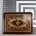 Leather Zip-around Portfolio Colorful Intricate Embossed Design Padfolio Regular