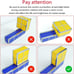 Night Light for Kids, Stackable LED 7 Colors 3D Puzzles Night Light Induction