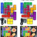 Night Light for Kids, Stackable LED 7 Colors 3D Puzzles Night Light Induction
