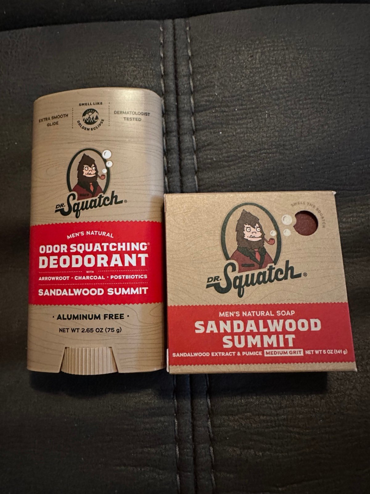 Dr Squatch Sandalwood Summit deodorant & soap bundle. One of the newest releases