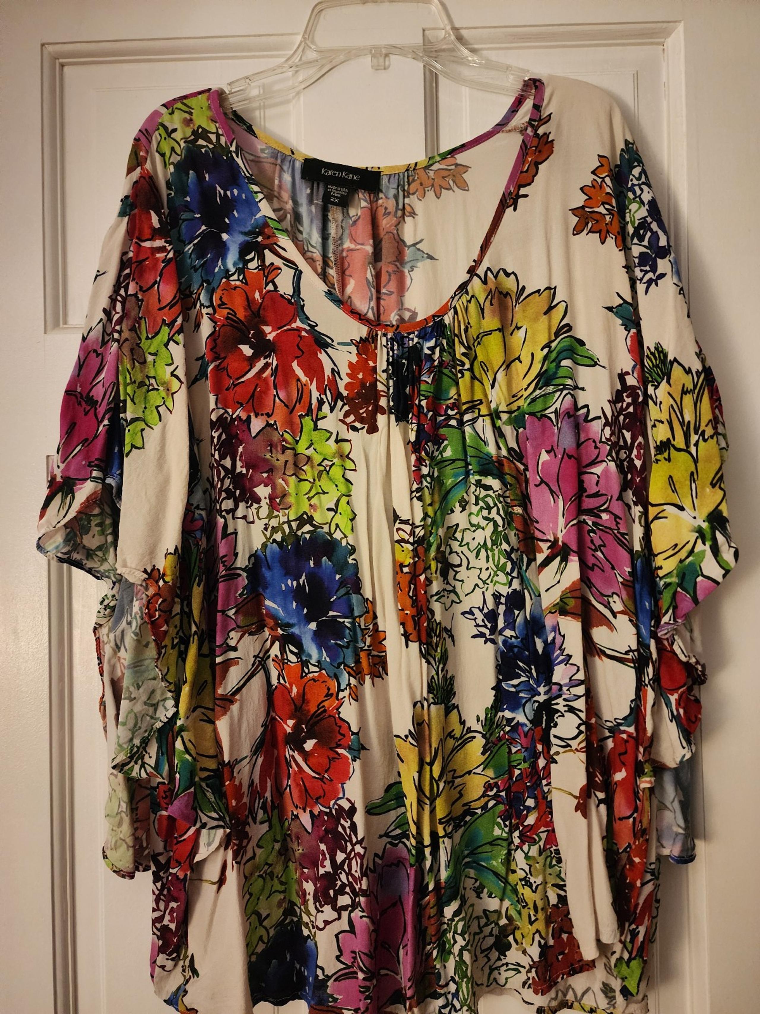 Karen Kane floral blouse