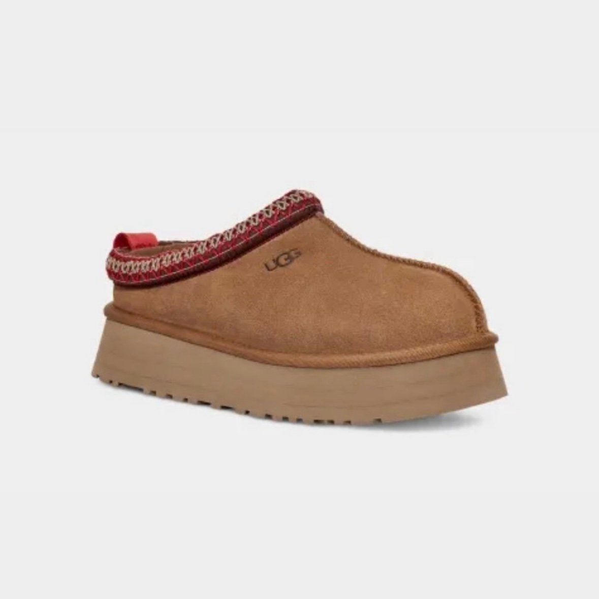 UGG Tazz Platform Slippers Chestnut Size 7