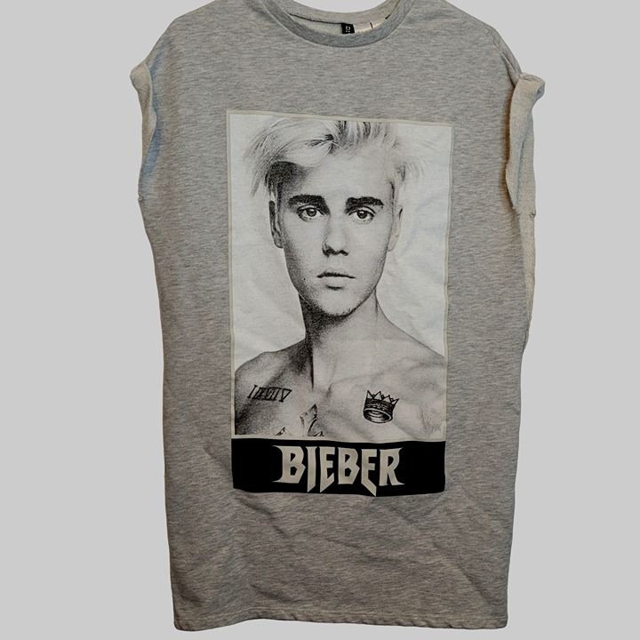 2016 Justin Bieber Purpose Tour Sweatshirt Dress Long Distressed Sleeveless