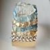 The Mystic Aquamarine Brass Cuff
