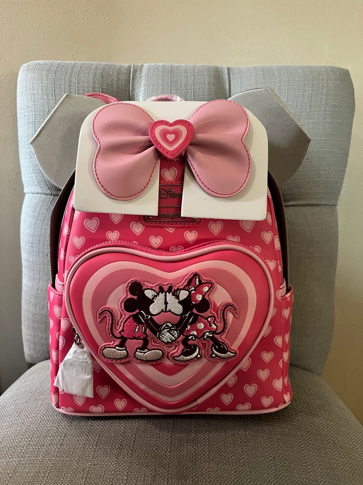 Loungefly Disney Mickey & Minnie Mouse Heart Ears Mini Backpack(Sold Out)