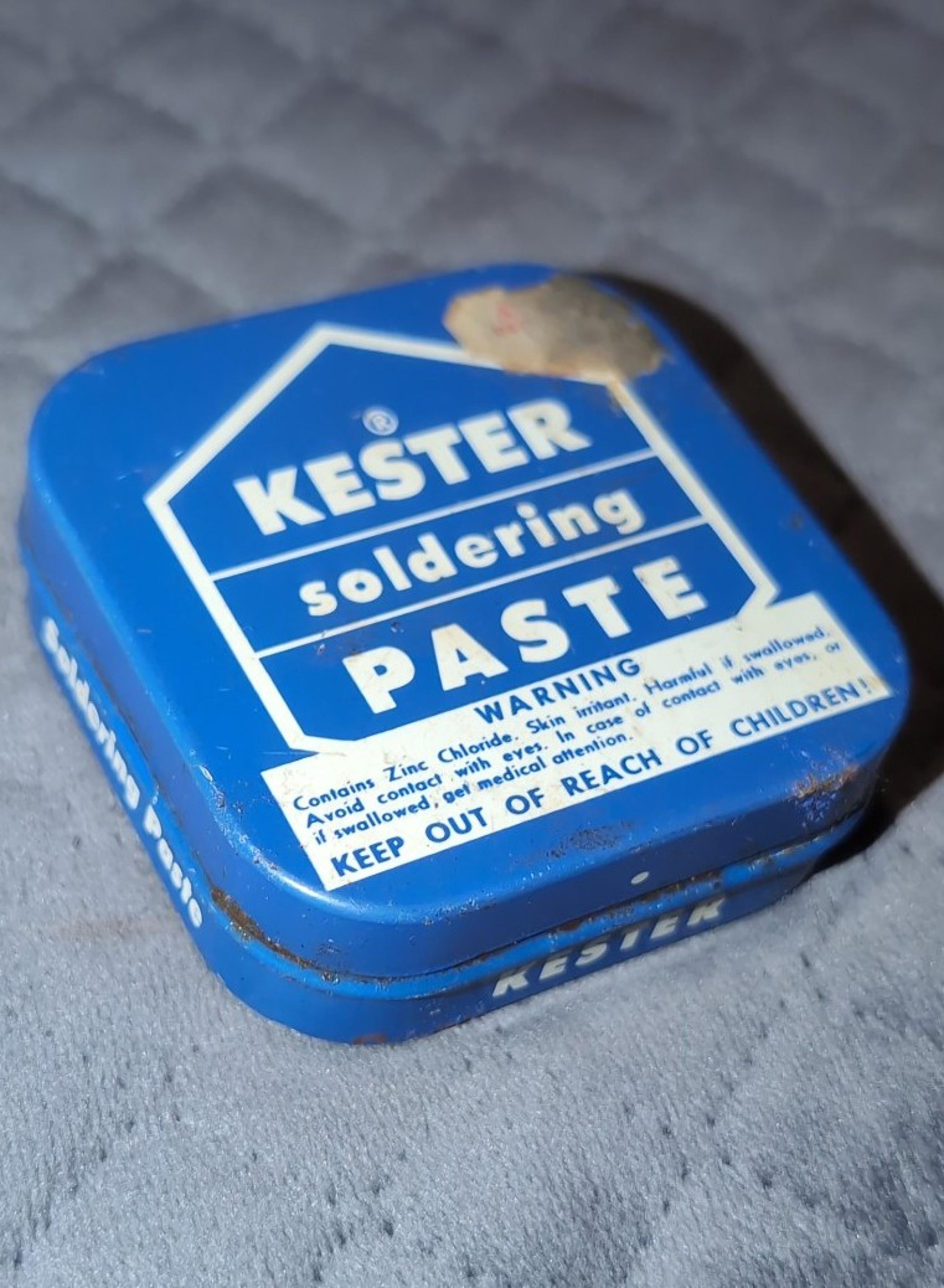 1950's FULL TIN  KESTER SOLDERING PASTE FLUX