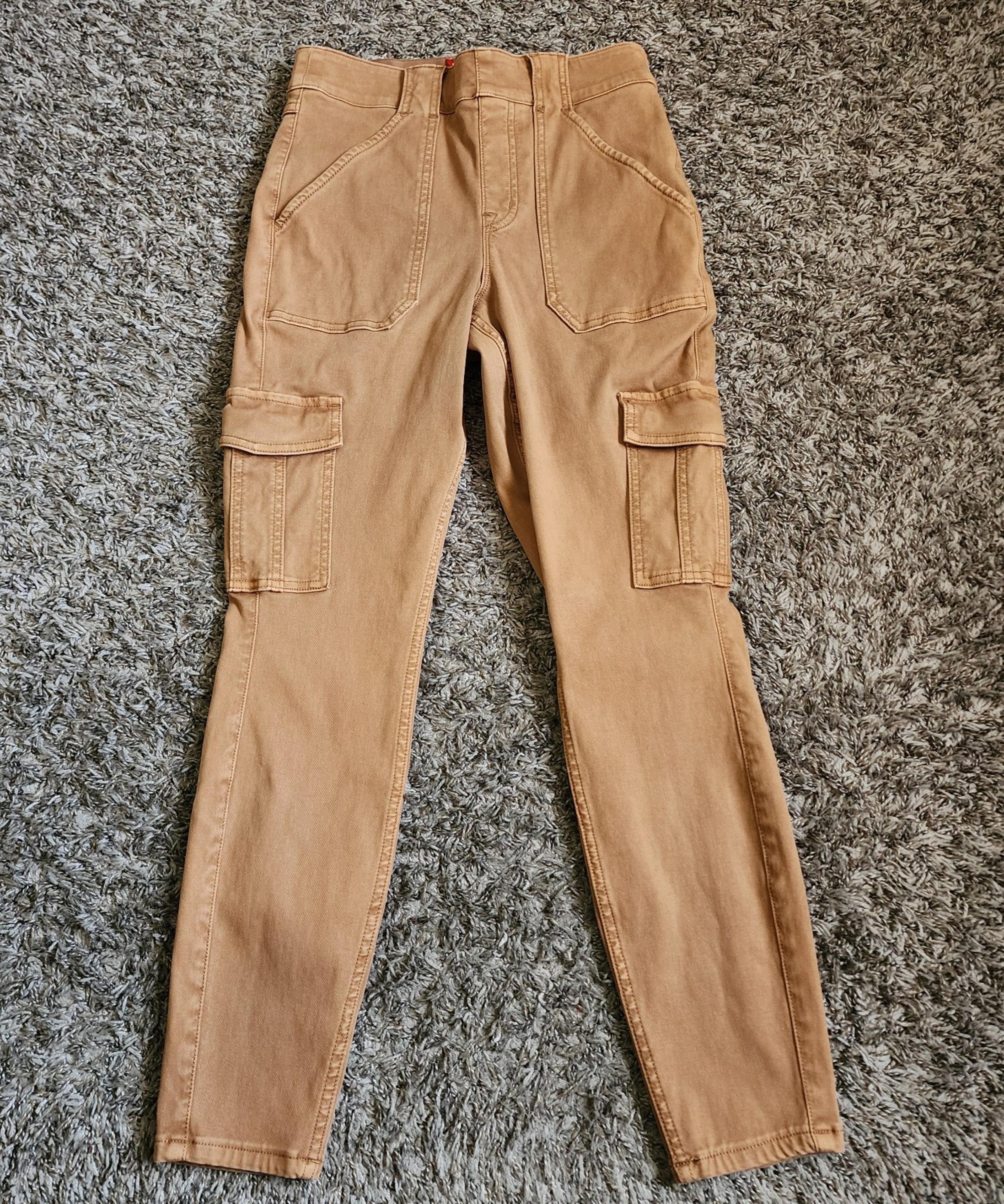 Spanx Brown Ankle Cotton Cargo Pants Women’s M