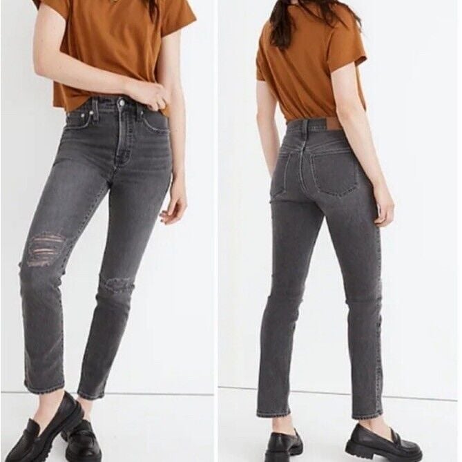 NEW Madewell Jeans Size 33 Tall The Perfect Vintage Jean Black Bartlett