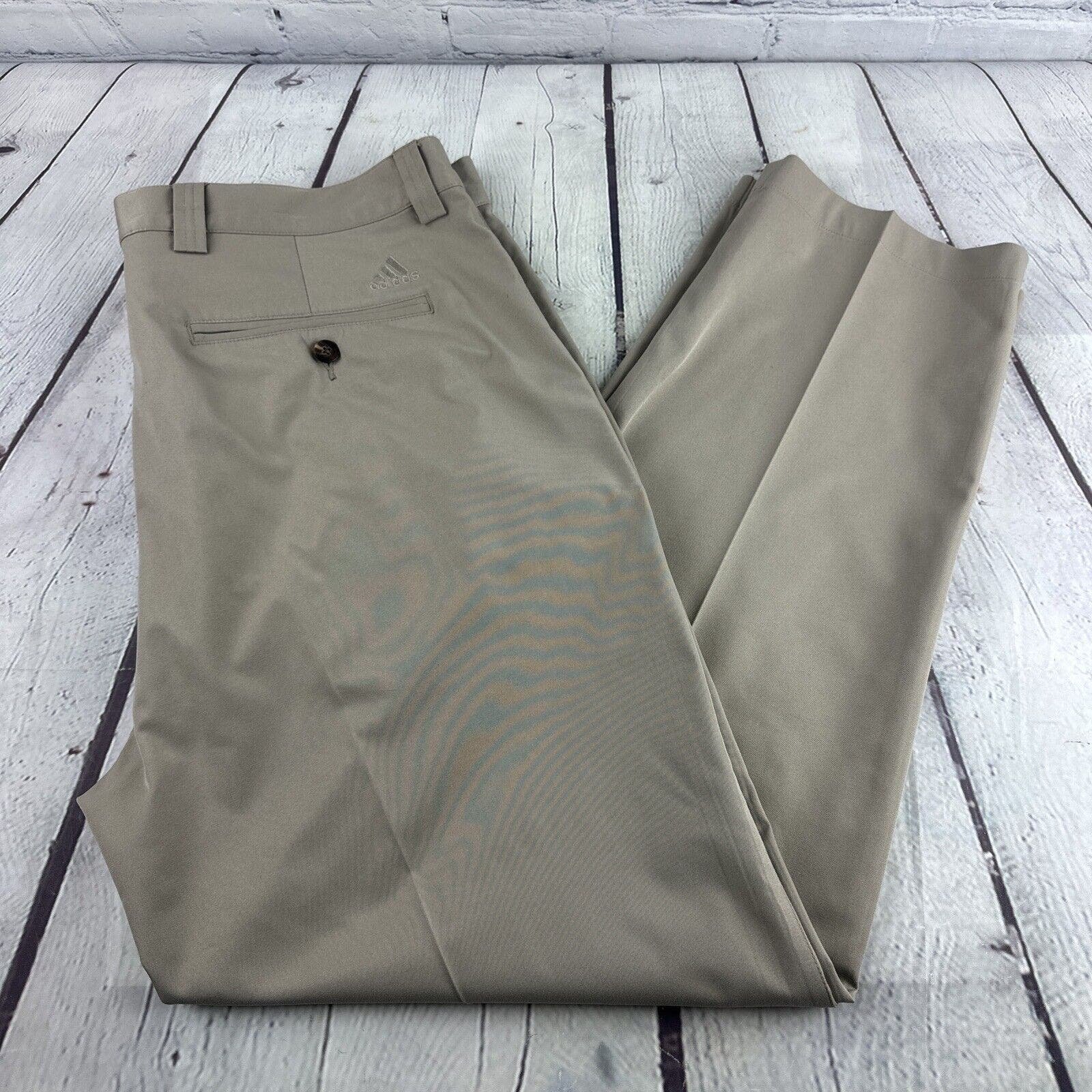 Adidas Climalite Athletic Pants Men's Khaki 38/30
