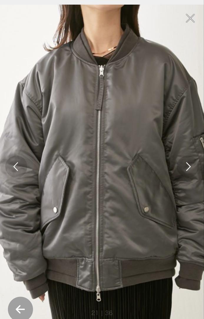 oversized MA-1 flight jacket