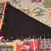 Comic Book 2-Sided Hand Made Fleece Blanket Cut Fringe Measures 63x60 Throw!
