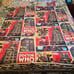 Comic Book 2-Sided Hand Made Fleece Blanket Cut Fringe Measures 63x60 Throw!