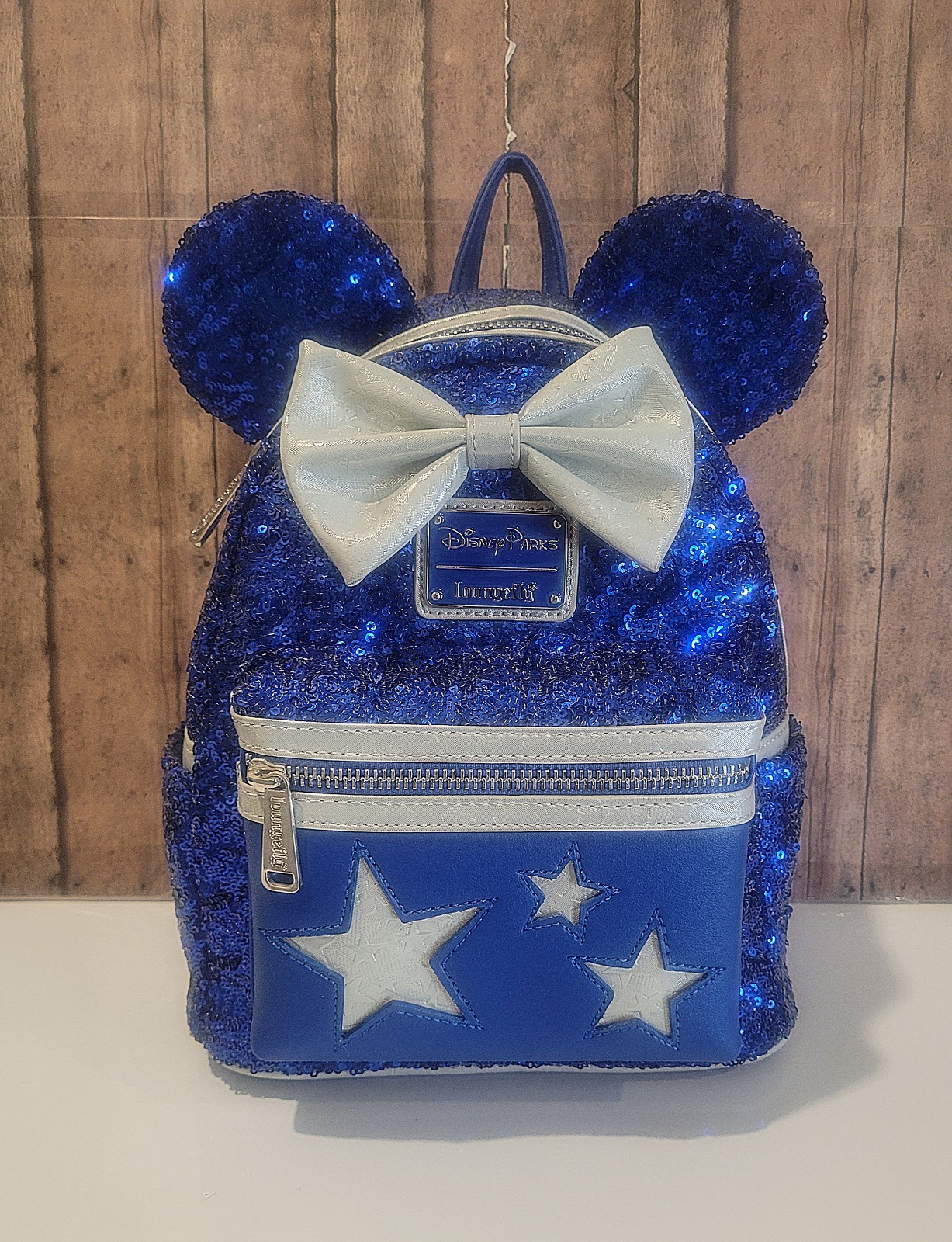 Make A Wish Disney minnie sequin Loungefly mini backpack