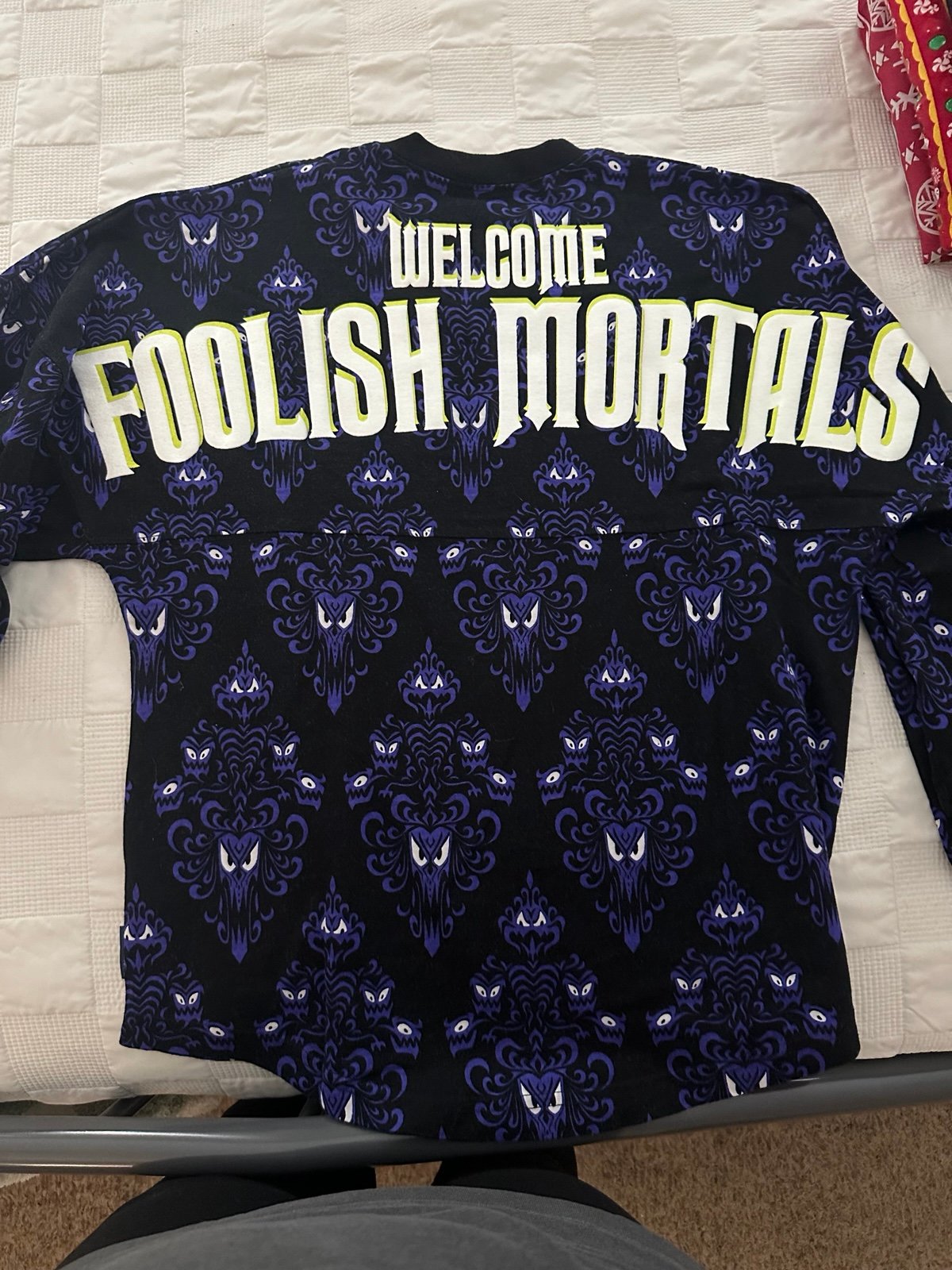 Disney Haunted Mansion Foolish Mortals Spirit Jersey XS