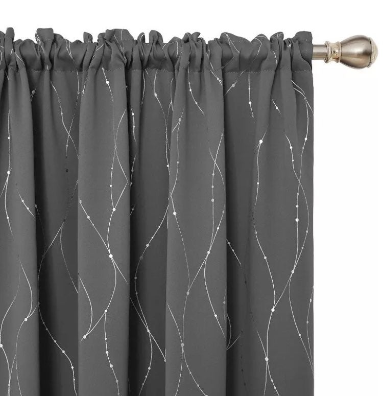 Deconovo Blackout Curtains Grommets with