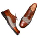 Johnston and Murphy Oxford Shoes 10 Passport Two Tone Retro Classic