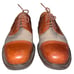 Johnston and Murphy Oxford Shoes 10 Passport Two Tone Retro Classic
