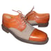 Johnston and Murphy Oxford Shoes 10 Passport Two Tone Retro Classic