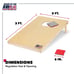 Sports 2' x 3' Cornhole Boards - Natural Wood Bean Bag-dfad3