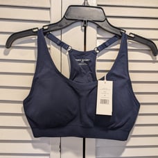 Tory Sport Women's Seamless Racerback Bra, Size S- Blue