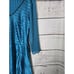 KOMAROV Womens Dress XL Emerald Green Blue Beaded V-Neck Chiffon Classic Elegant