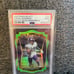 2020 NFL Panini Select Justin Jefferson Psa 9 Neon die cut