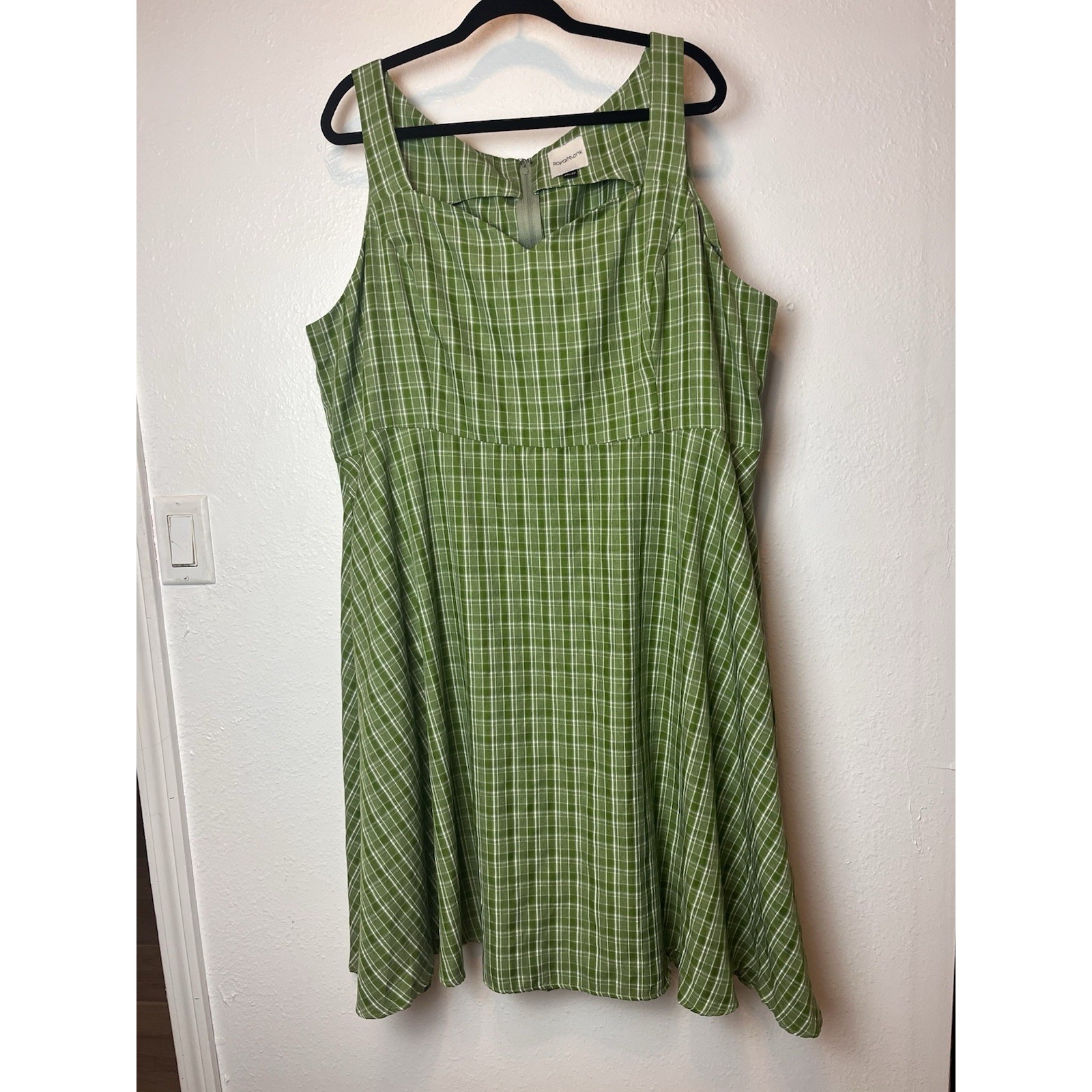 Royal Monk Modcloth Sweetheart Gingham Dress Pin Up Retro 1950s Womens 4x Midi