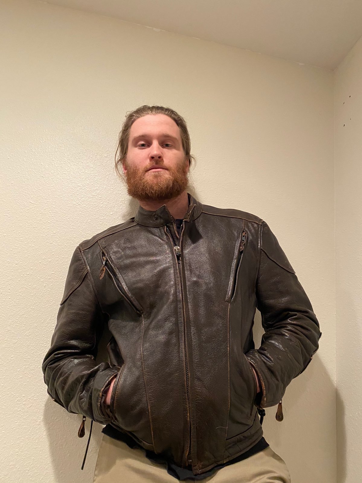 mens leather jacket