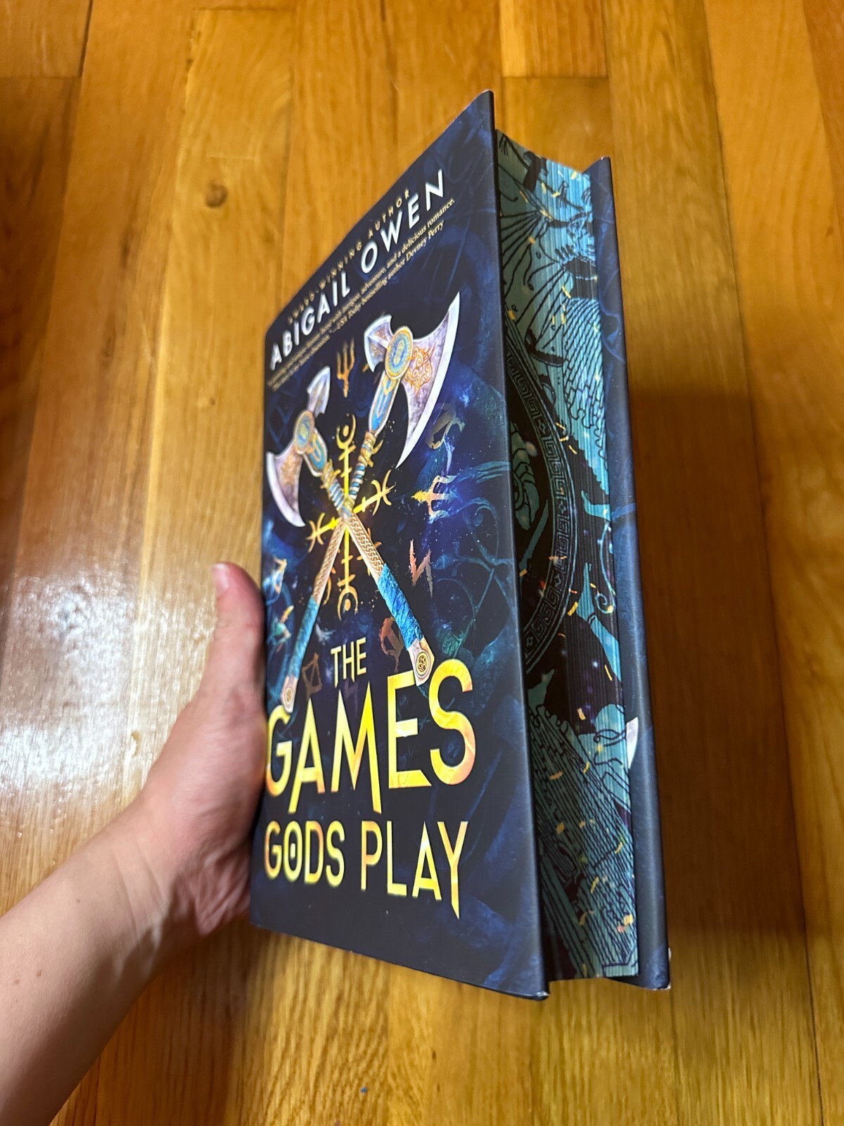 SIGNED Deluxe Limited Edition The Games Gods Play by Abigail Owen Sprayed Edges
